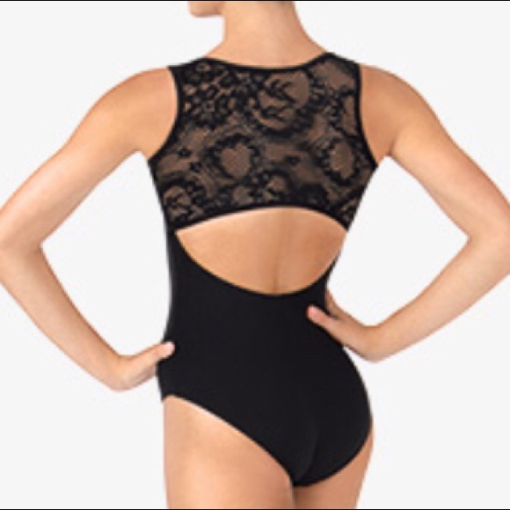 Lace Black Leotard